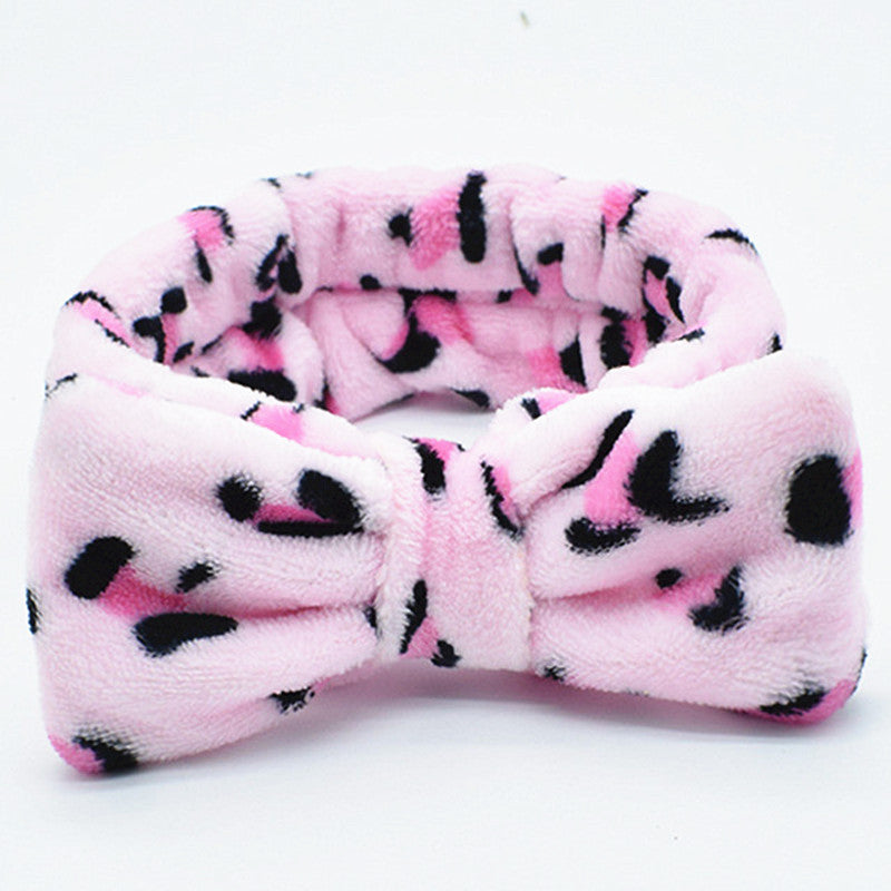 Leopard Print Hair Band For Washing Face Skincare