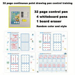 Kids Drawing & Control Training Book - Educational Activity Notebook