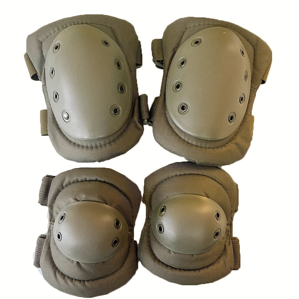 4pcs Tactical Knee & Elbow Pads for Airsoft Paintball Skate