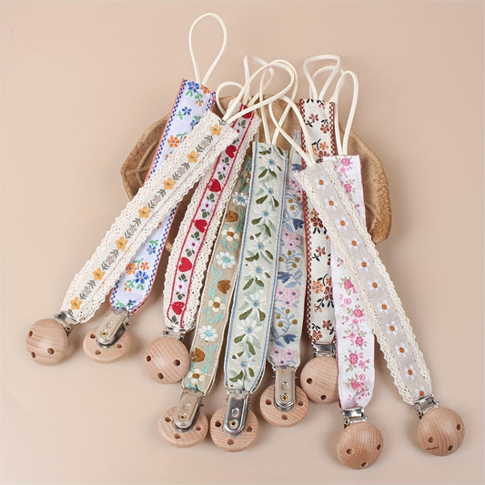 Baby Pure Cotton Pacifier Clip - BPA Free Teether Chain