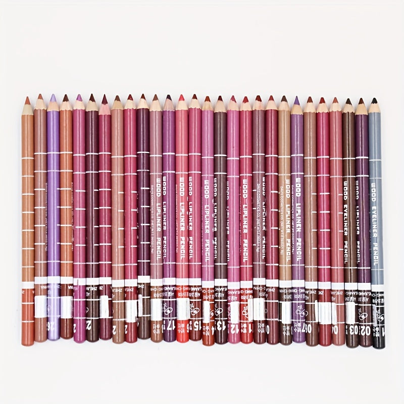 Waterproof Matte Lipstick & Eyeliner Pencil Kit