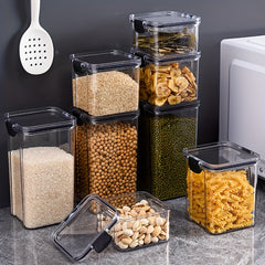 1pc Airtight Stackable Food Storage Jars Transparent Container