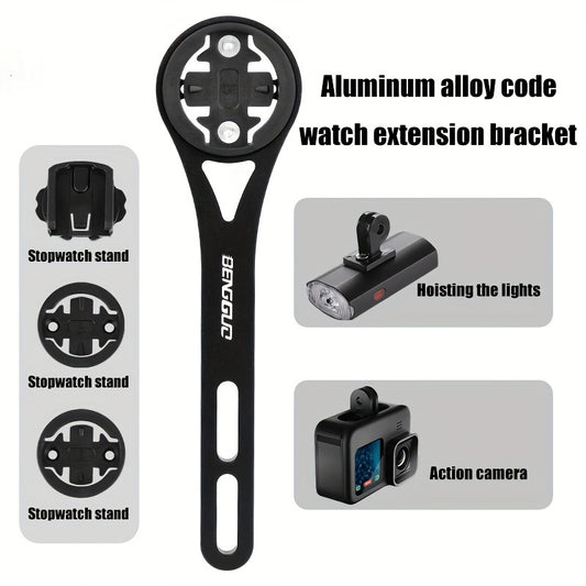 Bike Stopwatch Bracket Lamp Extension Base