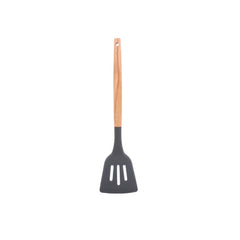 Silicone Wooden Handle Spatula for Non-stick Cooking