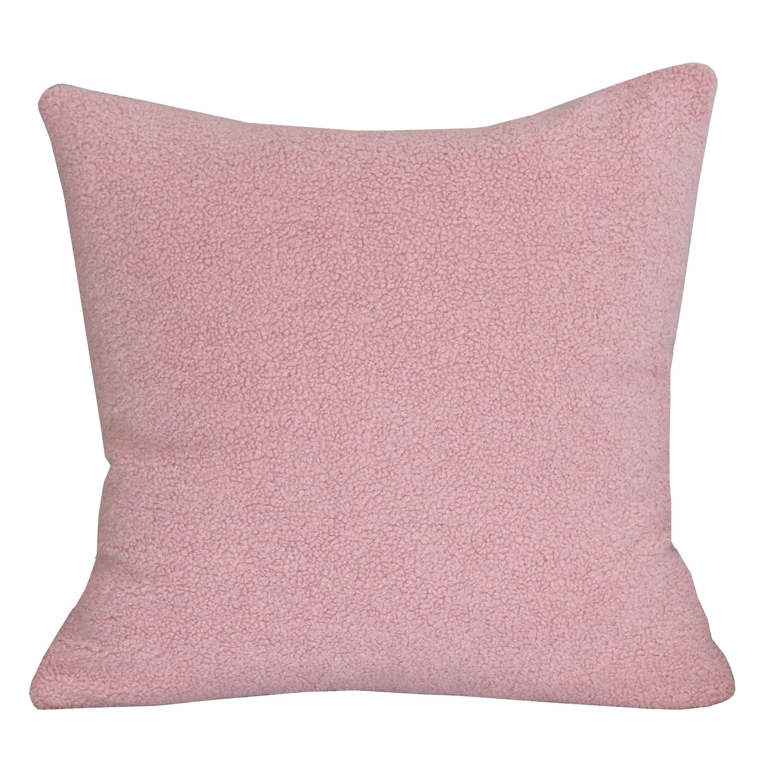 Colorful Teddy Plush Pillow Cover 18x18 Inches