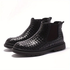 Men's Chelsea Boots Casual Mid Top Anti skid Slip On Boots