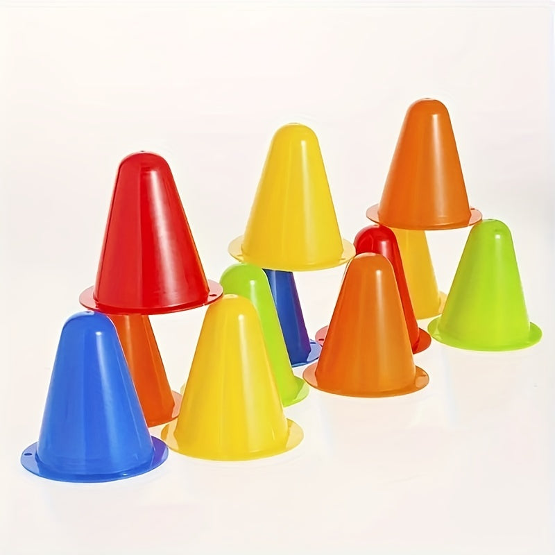 10pcs Roller Skating Obstacle Football Training Bucket Random