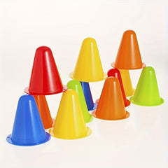 10pcs Roller Skating Obstacle Football Training Bucket Random