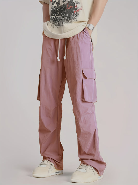 Cargo Pants Men s Flap Pocket Trousers Loose Casual Outdoor Pants