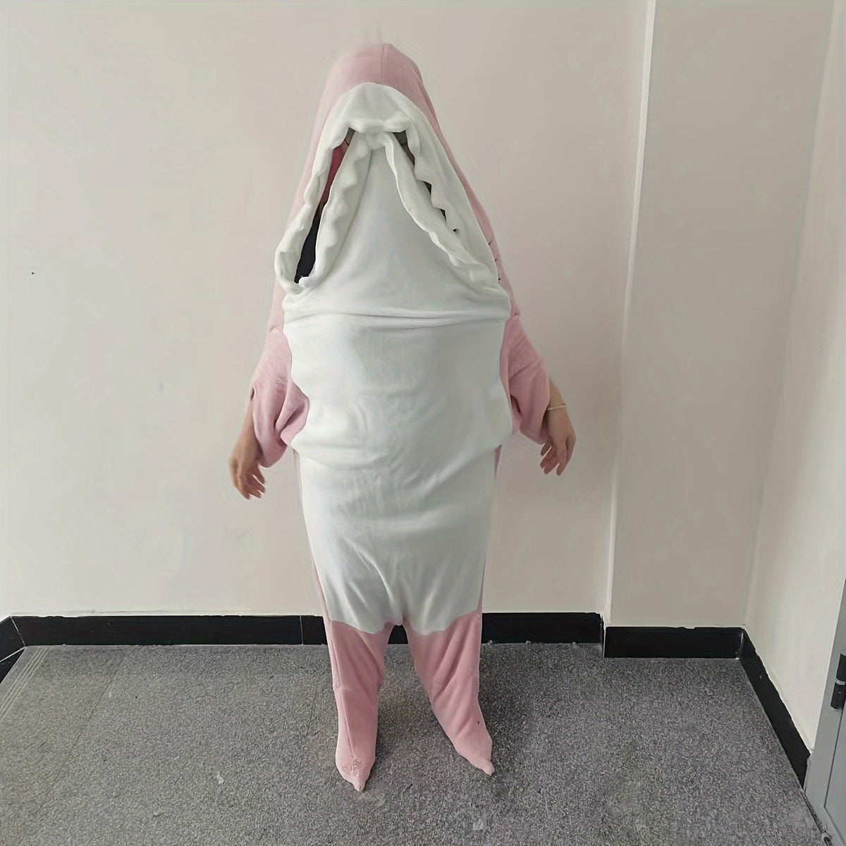 Shark Blanket Cozy Flannel Hoodie Sleeping Bag for Indoor & Outdoor