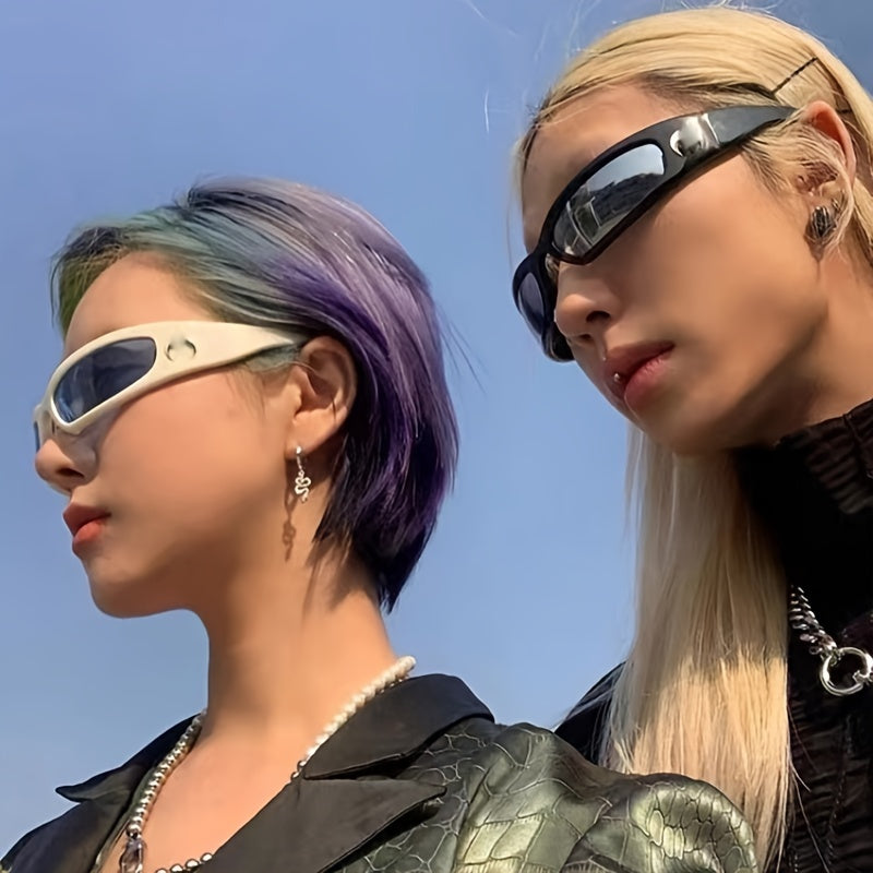 Moon Pattern Athletic Sunglasses for Outdoor Sports