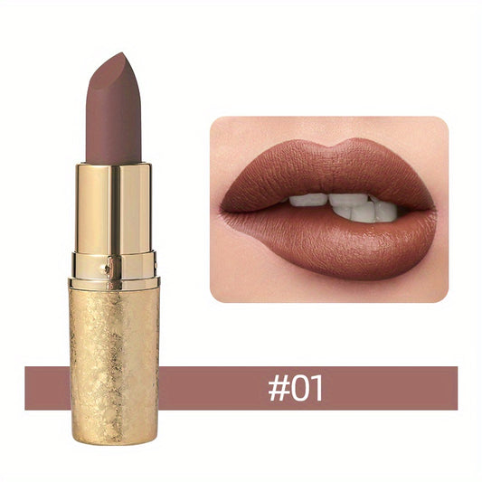12 Color Nude Red Brown Matte Lipstick Hydrating Makeup