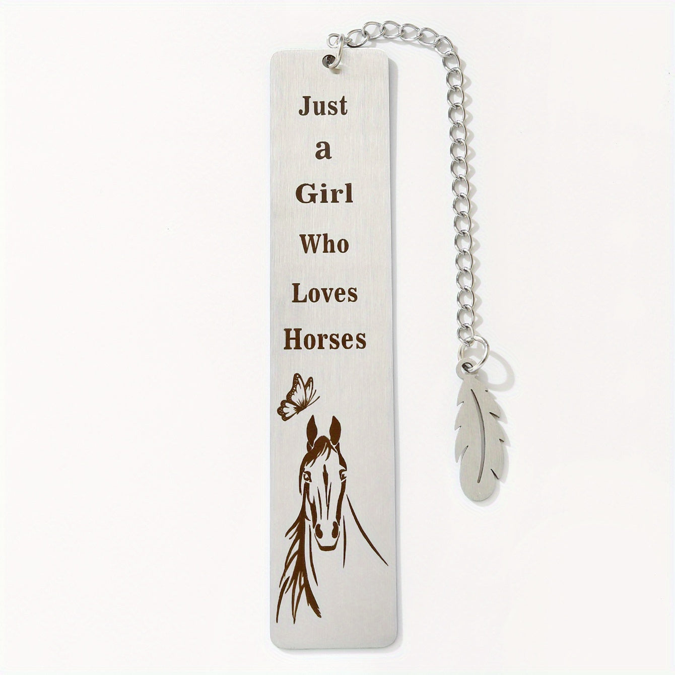 Stainless Steel Horse Bookmark - Ideal Gift for Girls and Students