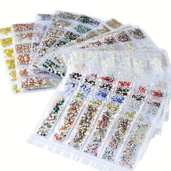 Crystal AB Nail Gems Stones Flat Back Nail Art Rhinestones