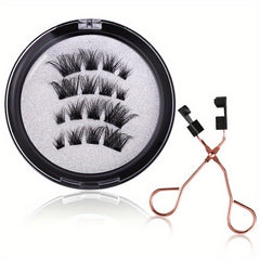Magnetic False Eyelashes With Applicator Kit Eye Elongated Eyelashes No Glue