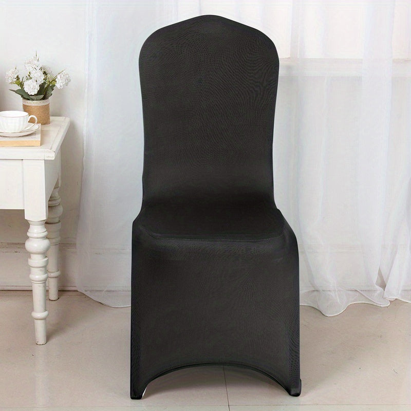 Milk Silk Dining Chair Covers for Banquets and Home Decor