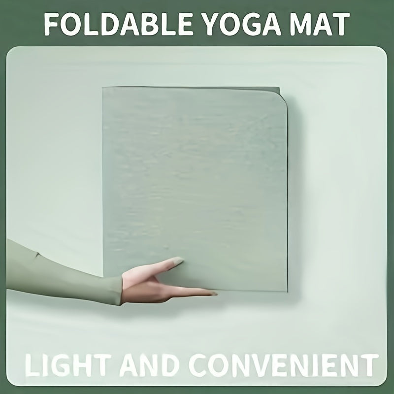 Foldable TPE Non-slip Yoga Mat - Double Sided Fitness Mat
