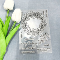 10x16cm Plant English Transparent Silicone Stamp