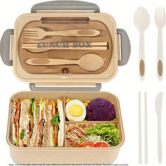 1000 ML Lunch Box with Tableware for Office Workers - Leakproof Food Container