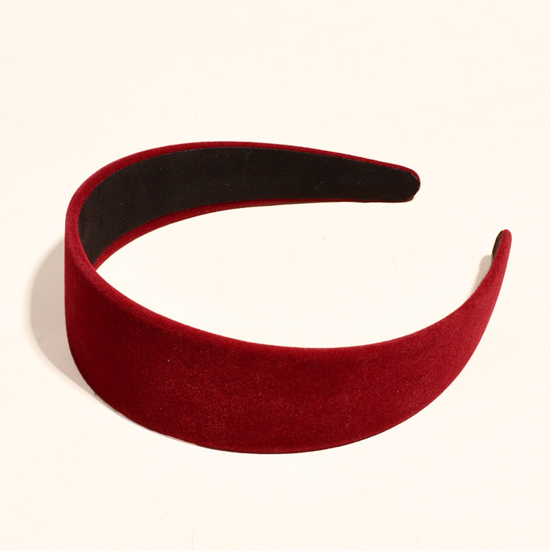 Vintage Velvet Hairband Wide Headband for Women and Girls