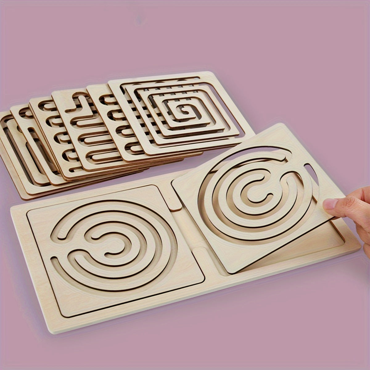 Wooden Puzzle Toys Set for Children