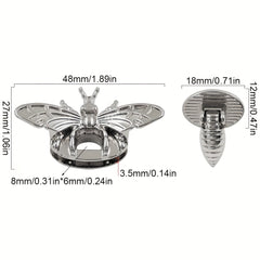 Metal Bee Shape Clasp Turn Lock for LeatherCraft Bag Purse DIY