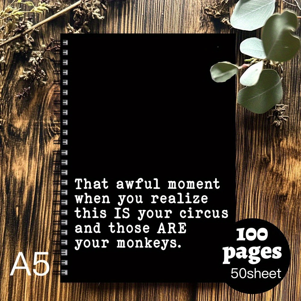 Funny Quote Spiral Notebook for Office Manager