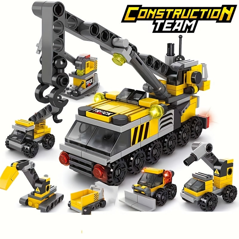 142pcs City Engineering Building Blocks Set Educational Puzzle Toy