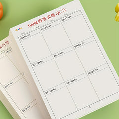 2pcs Vertical Math Practice Number Operations Workbook