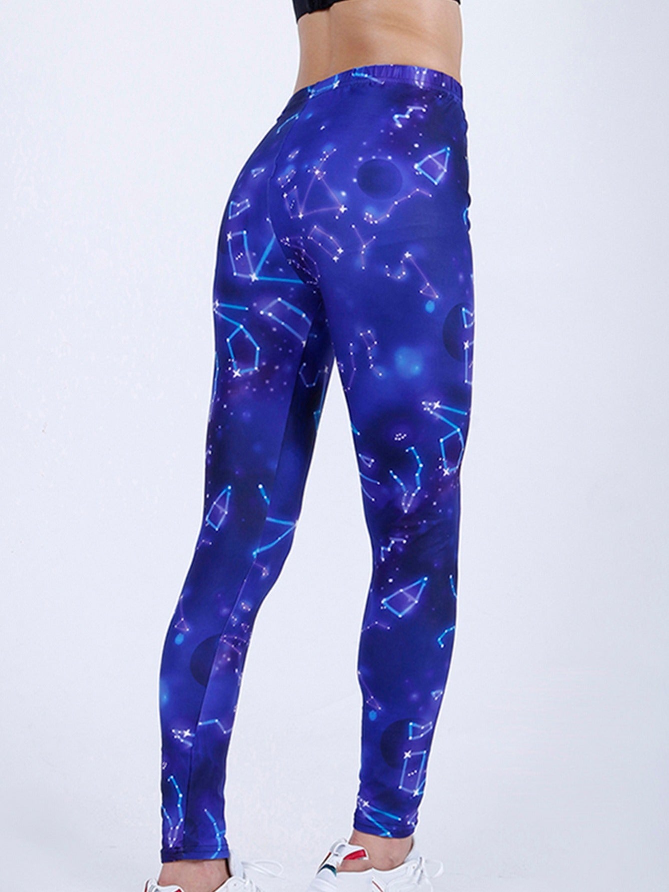 Women's Constellation Printed Yoga Pants High Waist Leggings