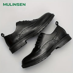 Men's Leather Brogue Dress Shoes for Wedding Party