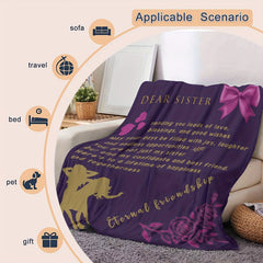 Soft Warm Throw Blanket for Bed Sofa Camping