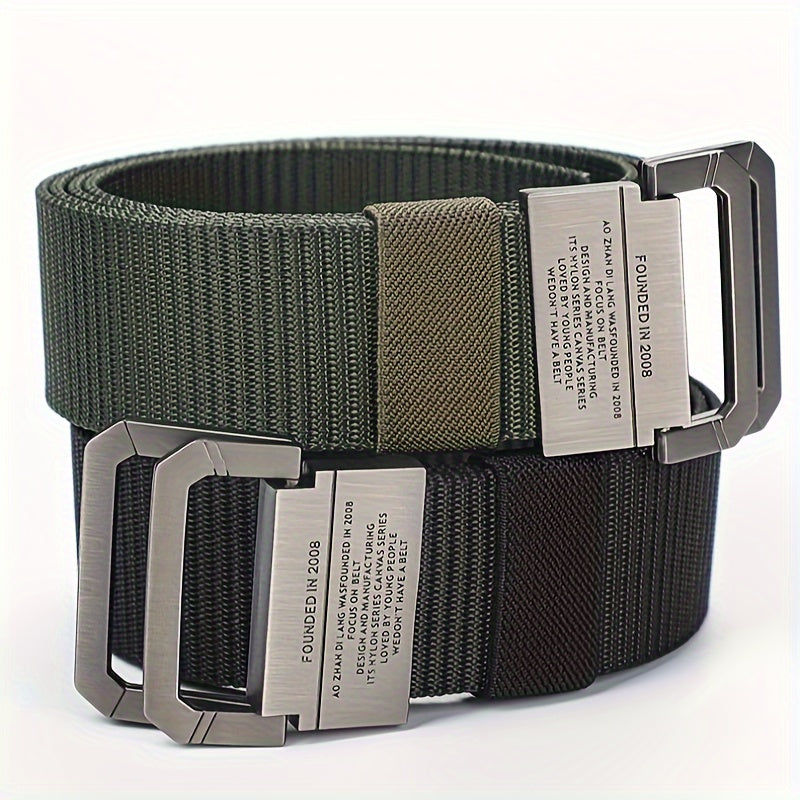 Men's Canvas Belt Alloy Buckle Casual Outdoor Belt