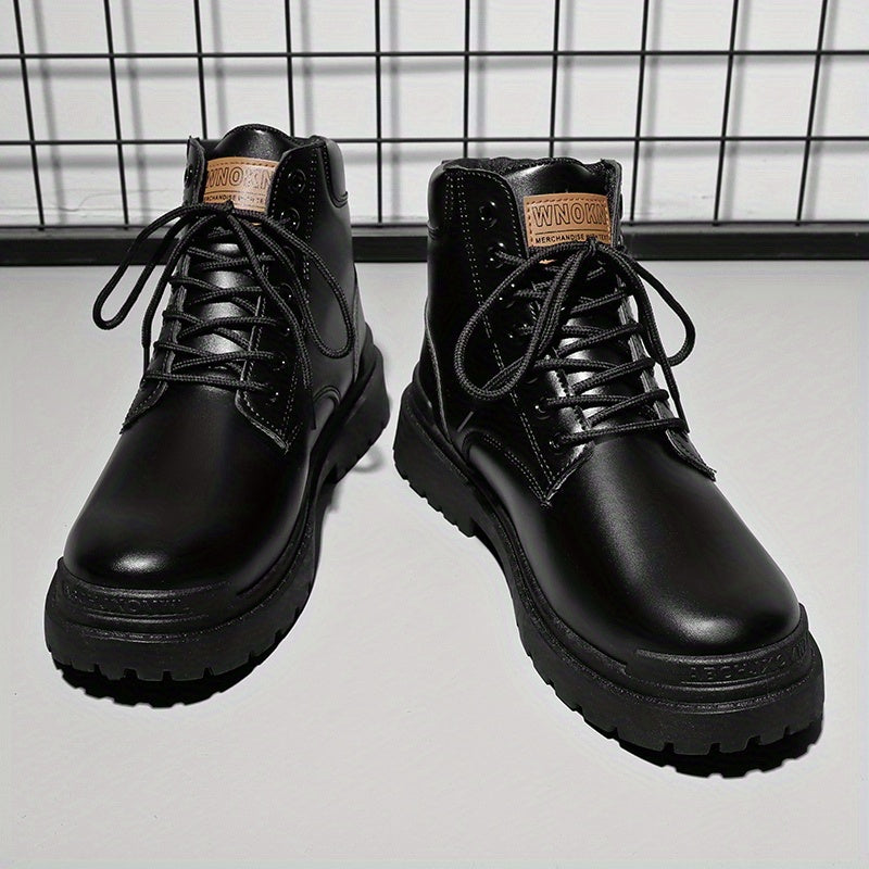 Men's High Top Lace Up Boots Casual Outdoor Shoes