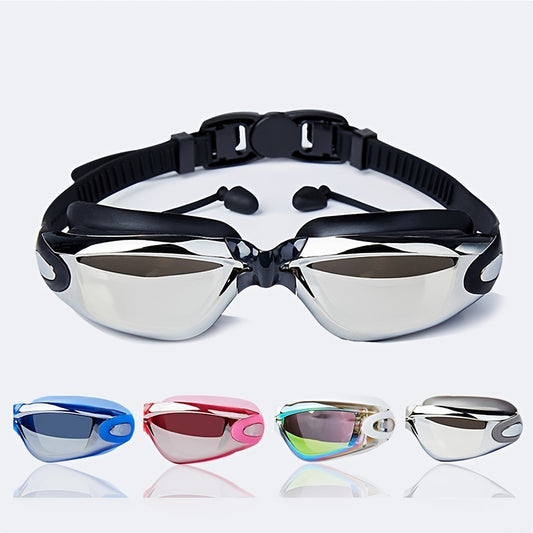 Waterproof Myopia Swimming Goggles Anti Fog Glasses Earplugs Diving Swim