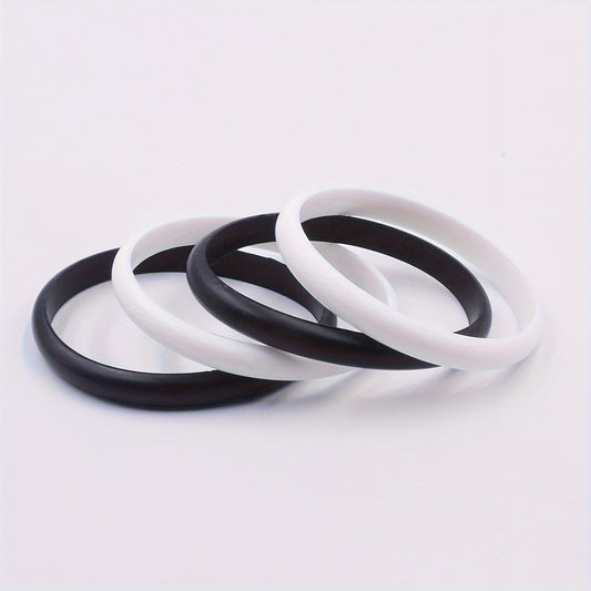 2 Pcs Silicone Sporty Style Bracelets Stretch Wristband Party Souvenir