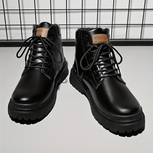Men's High Top Lace Up Boots Casual Outdoor Shoes