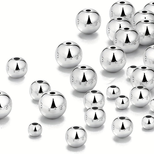 100pcs Classic Silver Beads Pendants for DIY Jewelry Making