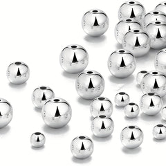100pcs Classic Silver Beads Pendants for DIY Jewelry Making