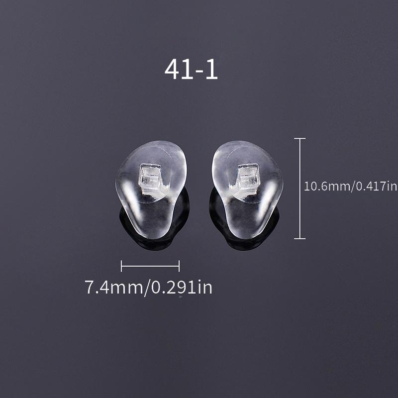 10 Pairs OOLVS Transparent Nose Pads for Glasses