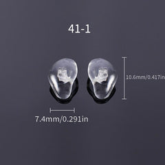 10 Pairs OOLVS Transparent Nose Pads for Glasses