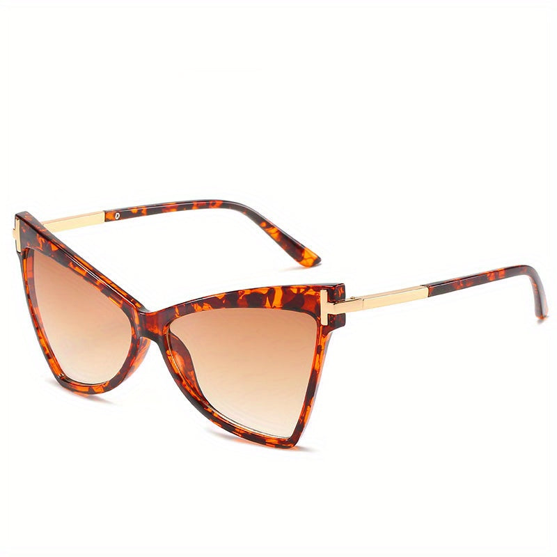 Y2K Large Cat Eye Sunglasses Retro Gradient UV400 Sun Shades