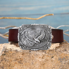 Western Cowboy Belt Buckle Eagle Carved Novelty Belt Accessories