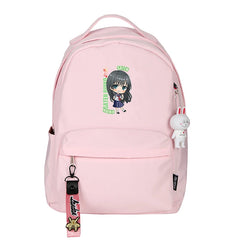 Railgun T Anime Backpack Pink Travel Bagpack