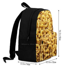 Elbow Macaroni Large Capacity Backpack Laptop Travel Bag