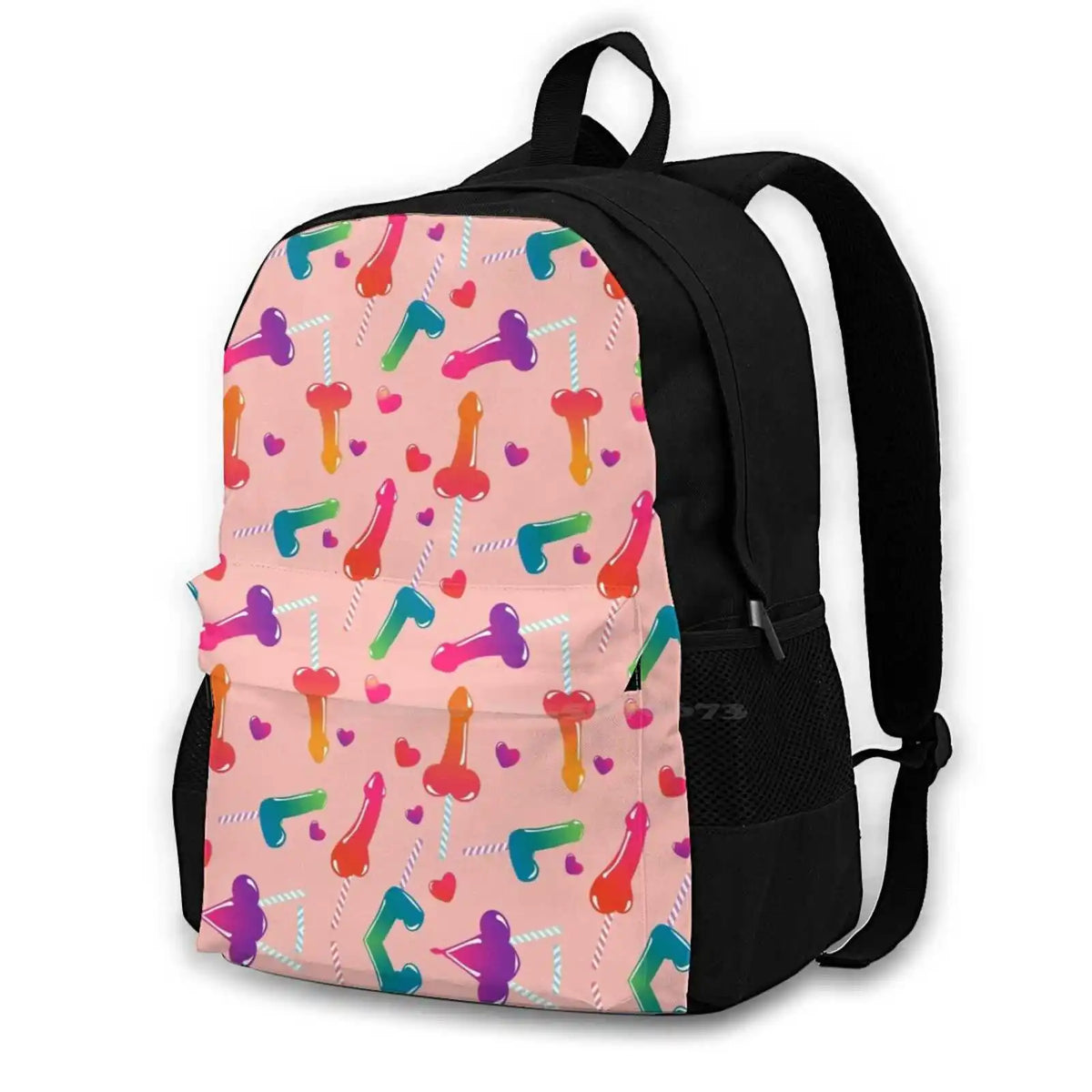 Colourful Lollipop Pattern Travel Laptop School Backpack Bag