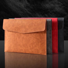 A4 PU Leather Business File Folder Large-capacity Organizer