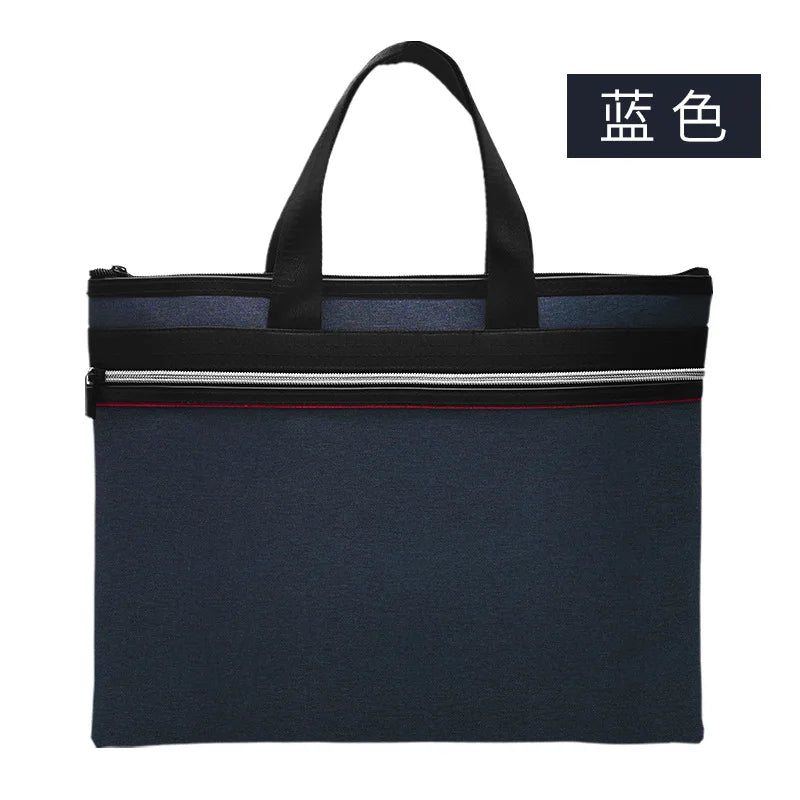 Canvas Paper Bag Men's Women's Business Office Conference Bag