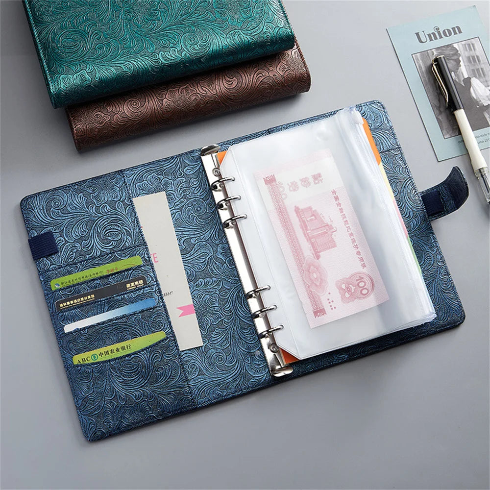 A5/A6 Leather Budget Planner Organizer Binder