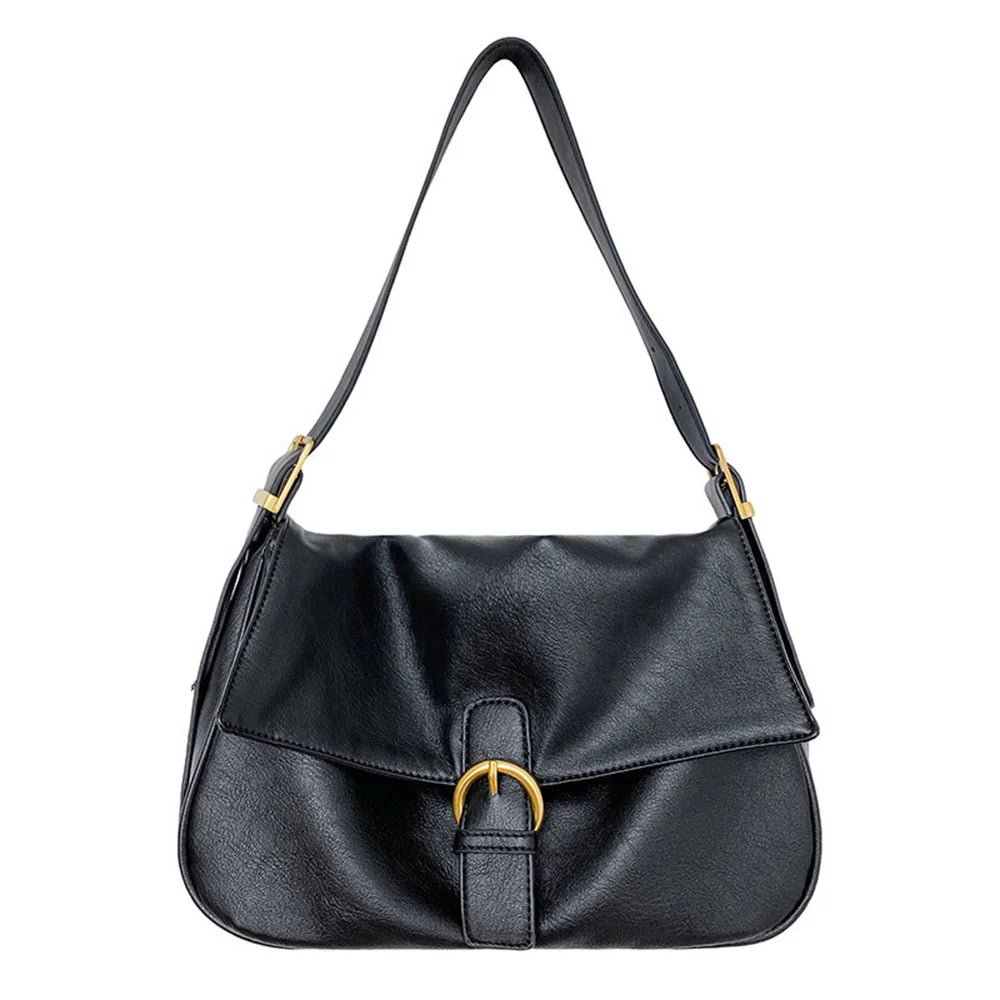 Vintage PU Handbag Single Shoulder Large Capacity